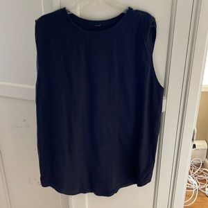 Lululemon black oversized muscle shirt